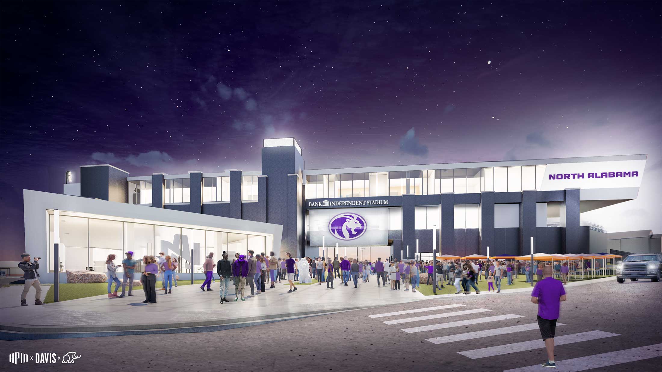 rendering of potential stadium entryway